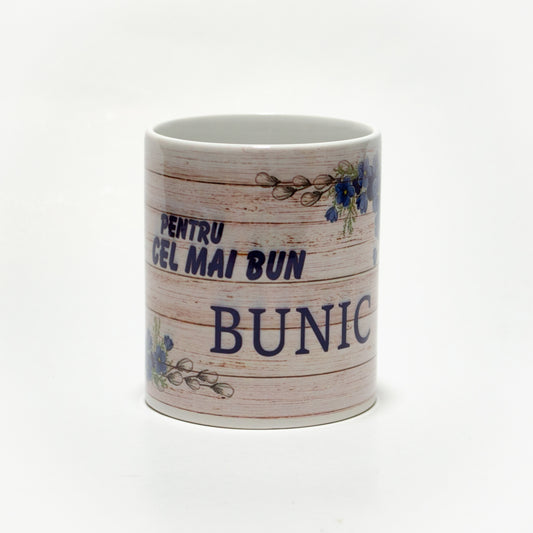 Cană cu mesajul "Cel mai bun bunic"